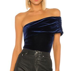Alix NYC Aurelia Bodysuit Midnight Blue, Medium